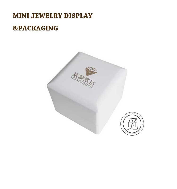 Deluxe White Laquer Wood Jewelry Box For Ring,