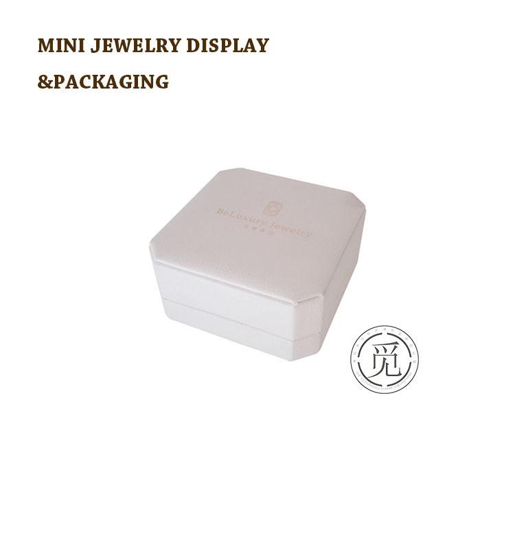 High-end White Leather Jewelry Box Improve Jew