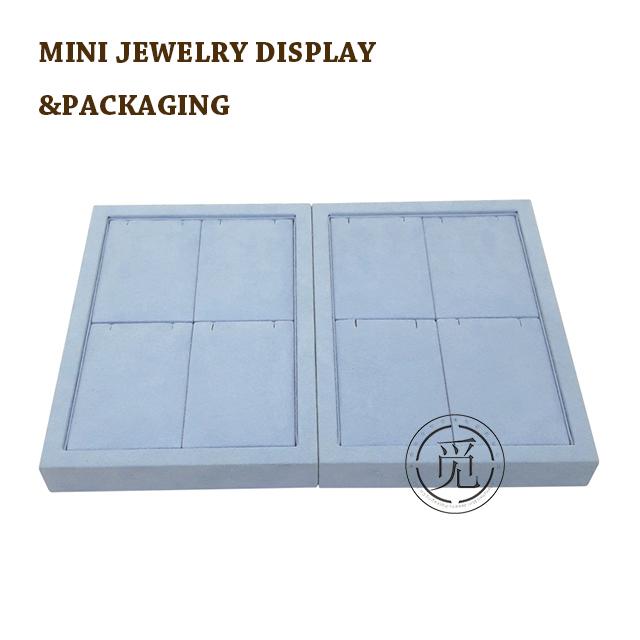 Blue grey earrings ring tray jewelry display s